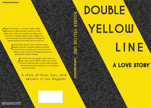 Double Yellow Line wraparound cover mockup